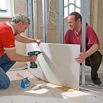 Montering formbar gipsplate 2 Montering formbar gipsplate 2